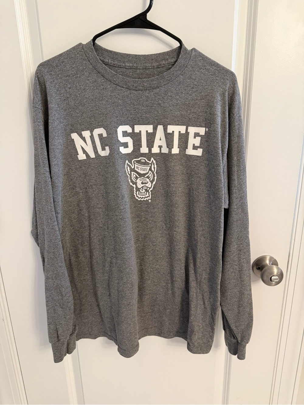 MV Sport Grey NC State Long Sleeve Tee